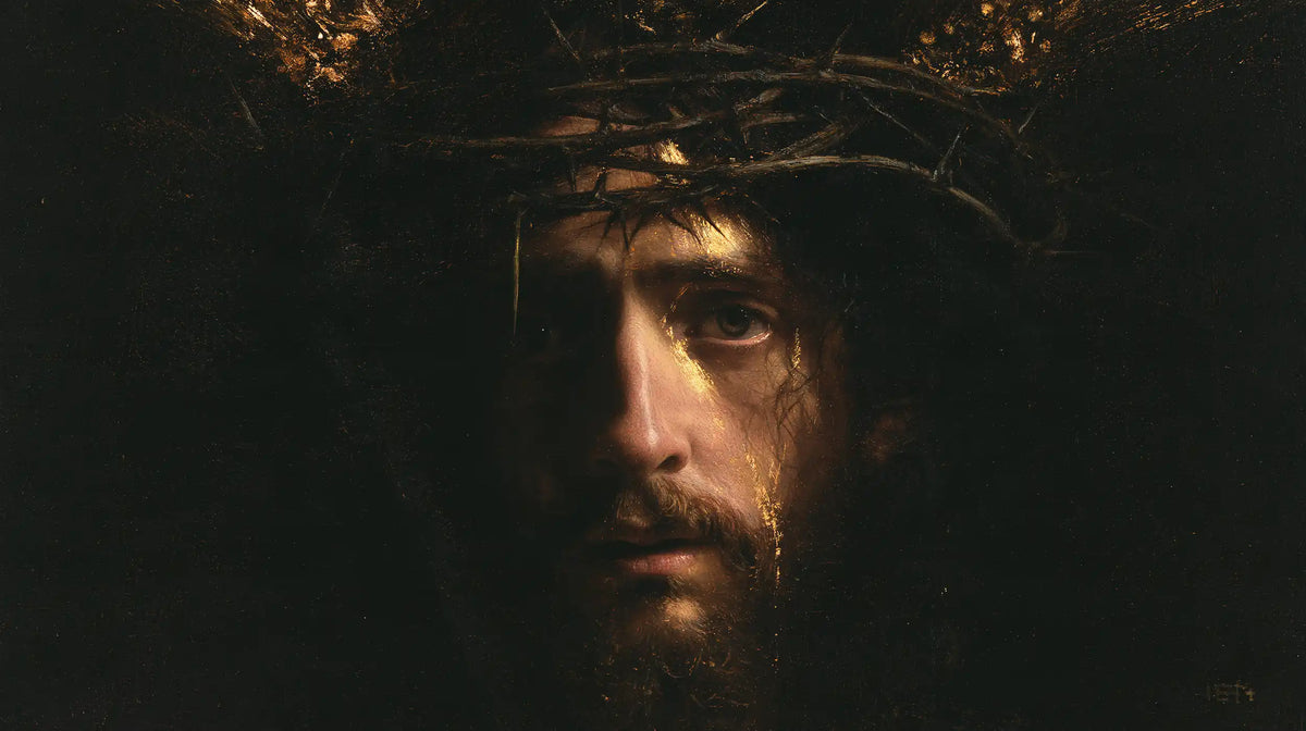 Jésus couronné d’épines — L’Or sur la joue silencieuse