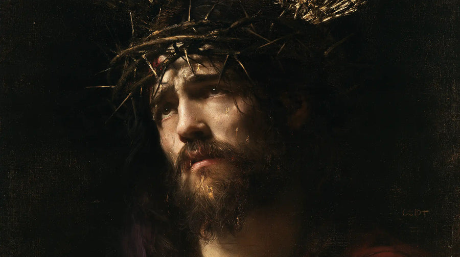 Jesus Crowned with Thorns - Black and Gold · Landscape n° 15
