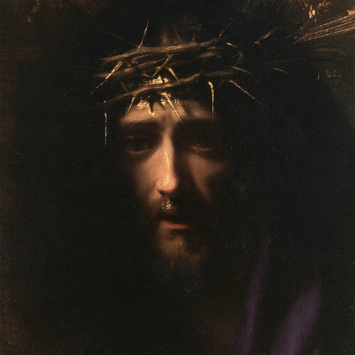 Jésus couronné d’épines — Le Repli des paupières dans la nuit