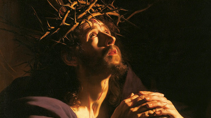 Jésus couronné d’épines — La Prière au visage incandescent