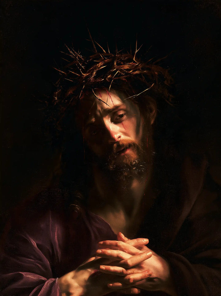 Jésus couronné d’épines — Le Silence aux dix doigts réunis