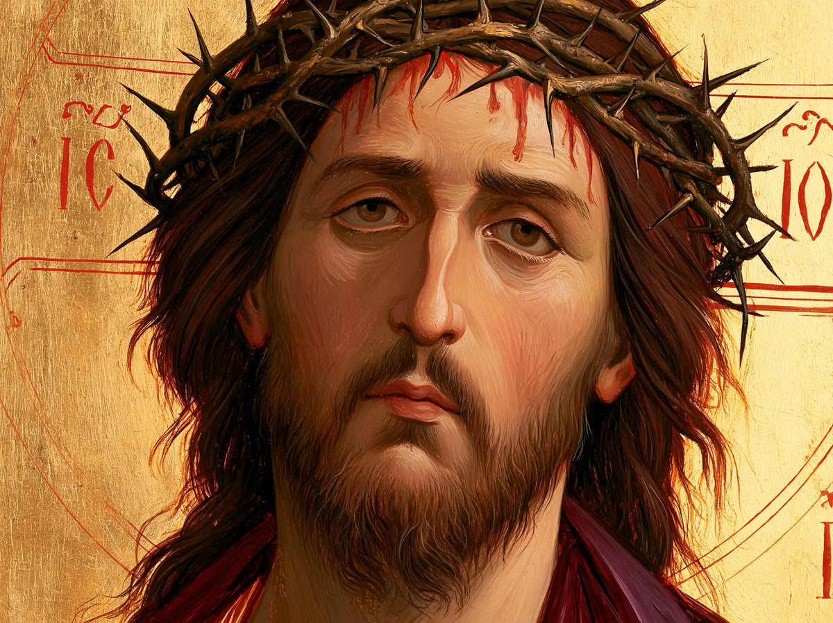 Jésus couronné d’épines — La Douceur sous les traces vermeilles