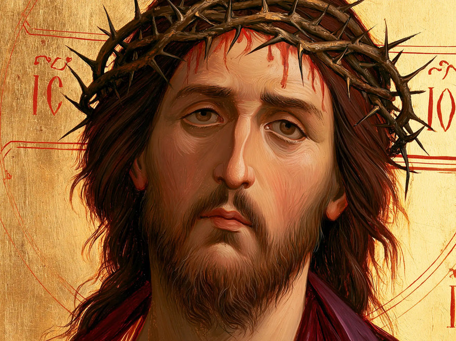 Jésus couronné d’épines — La Douceur sous les traces vermeilles
