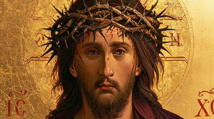 Jésus couronné d’épines — La Couronne aux ombres d’encre