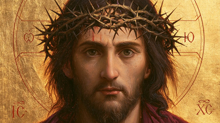 Jésus couronné d’épines — La Présence dans le cercle roux
