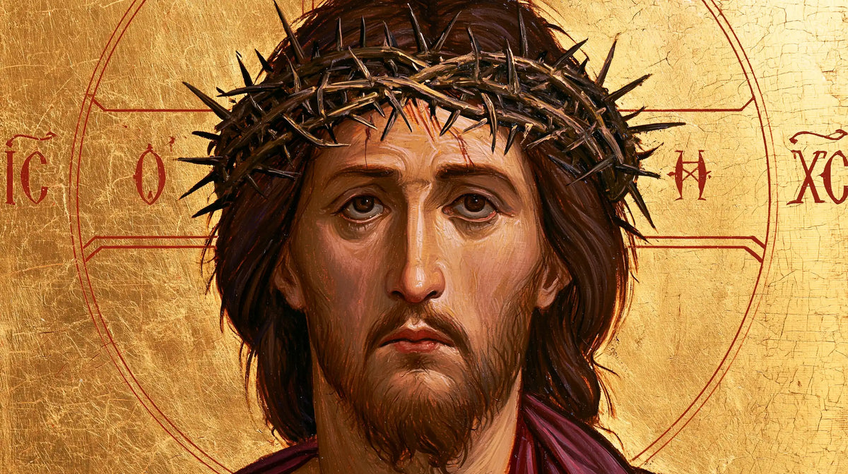 Jésus couronné d’épines — La Gravité dans l’or pâle