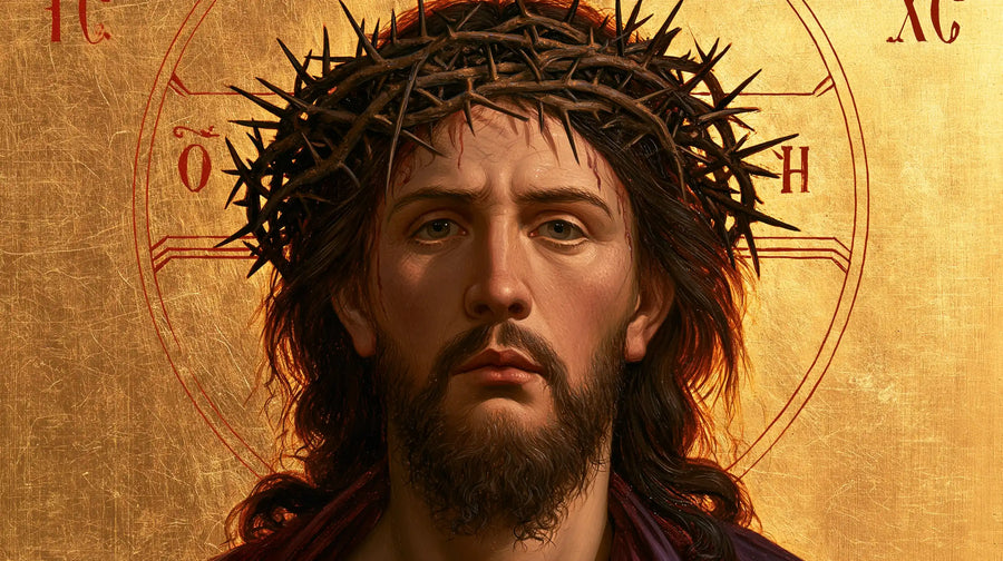 Jésus couronné d’épines — L’Attente sous le nimbe pourpre