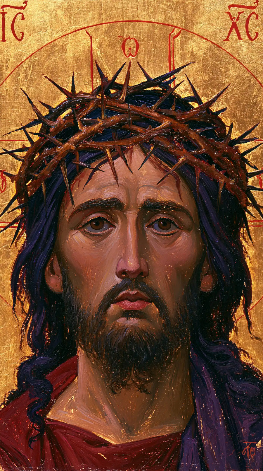 Jesus Crowned with Thorns - Contemporary Byzantine · Portrait n° 4