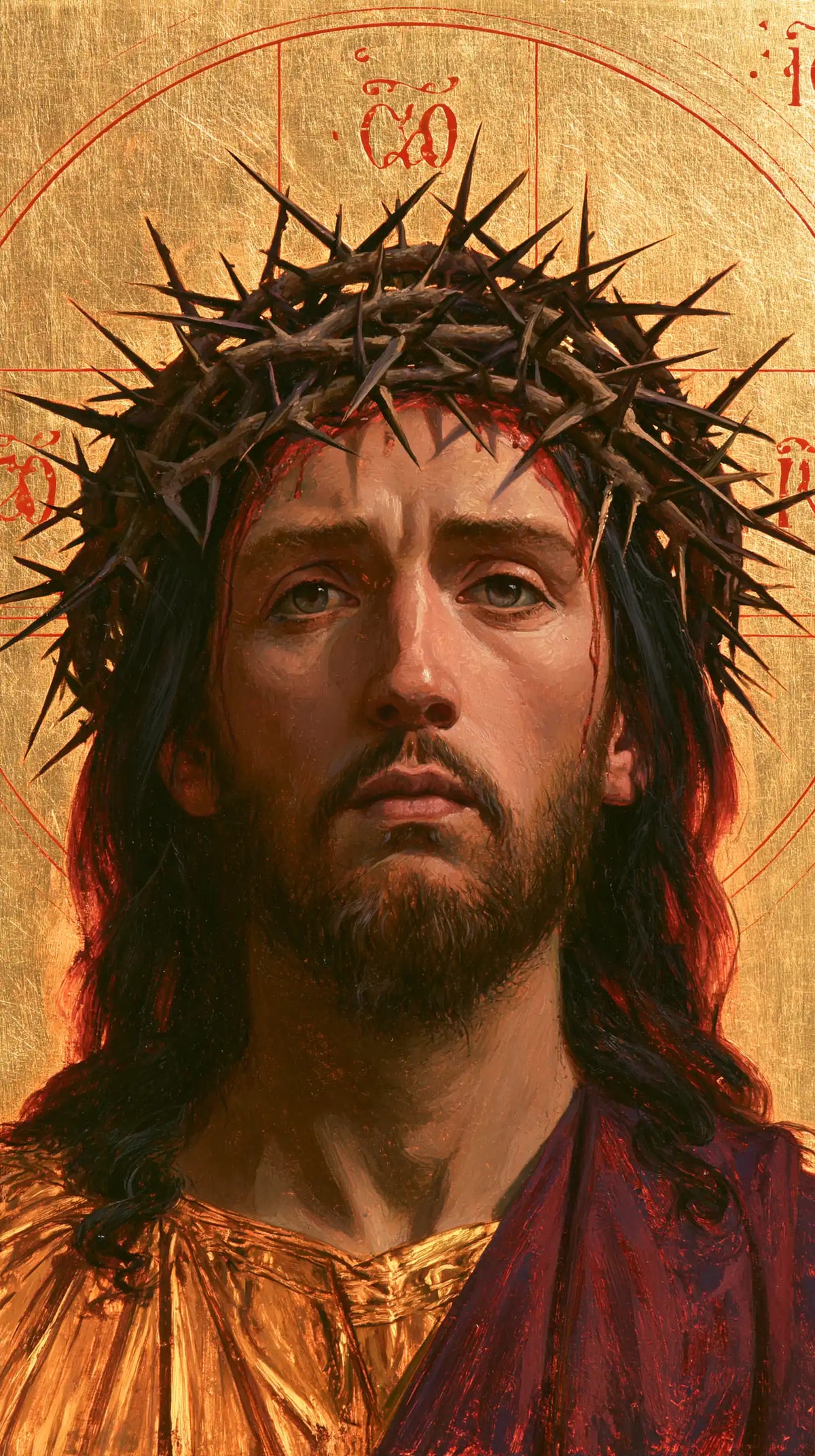 Jésus couronné d’épines — L’Or au creux de l’encolure