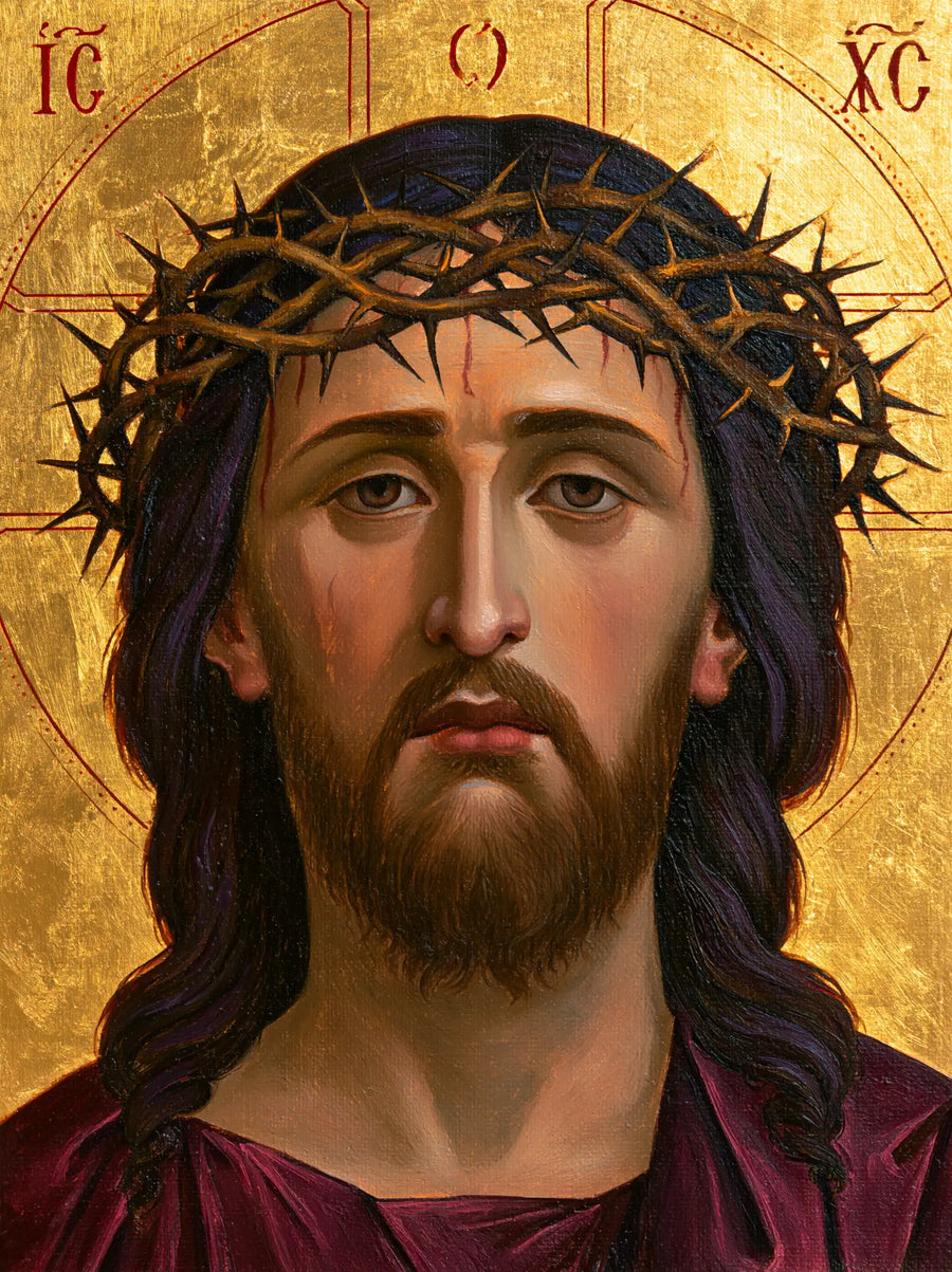 Jésus couronné d’épines — Les Longues Mèches de l’icône