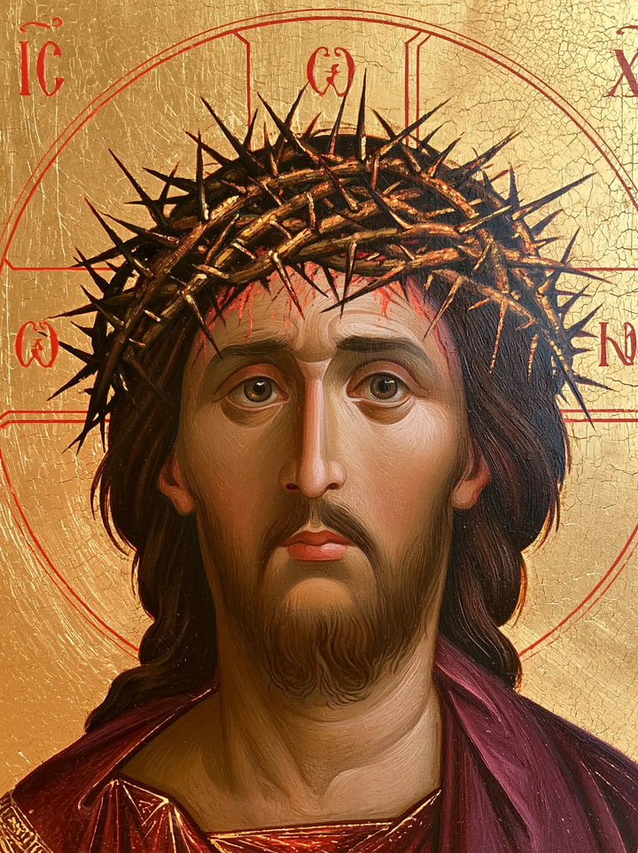 Jésus couronné d’épines — Le Silence dans l’ovale doré