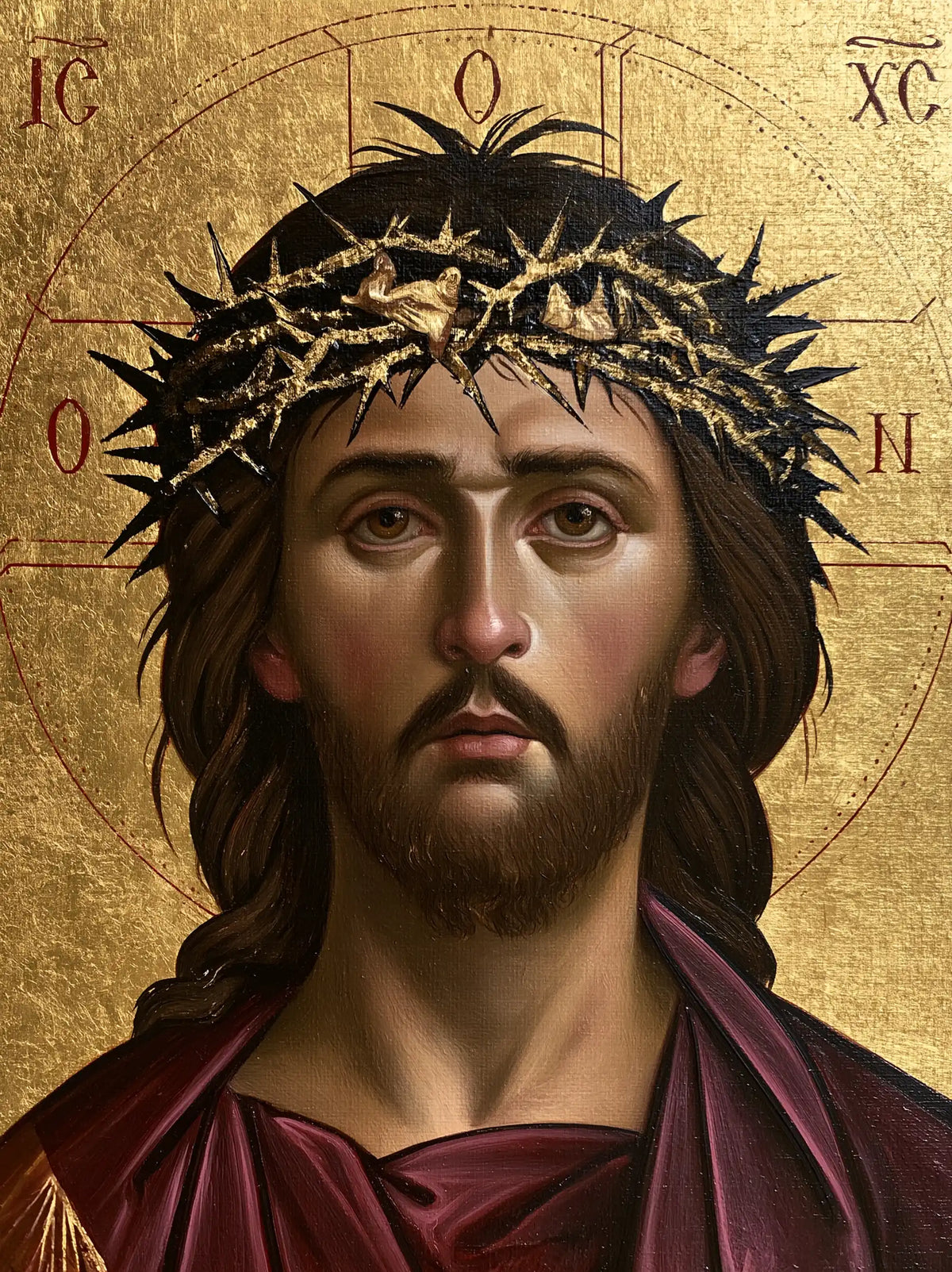 Jésus couronné d’épines — Les Épines pâles de la présence