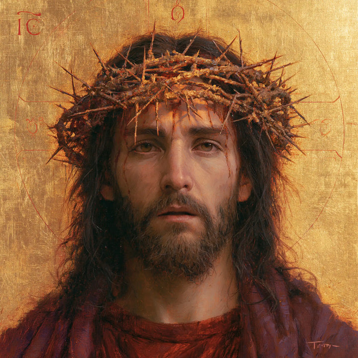 Jésus couronné d’épines — La Couronne de cuivre dans l’or voilé