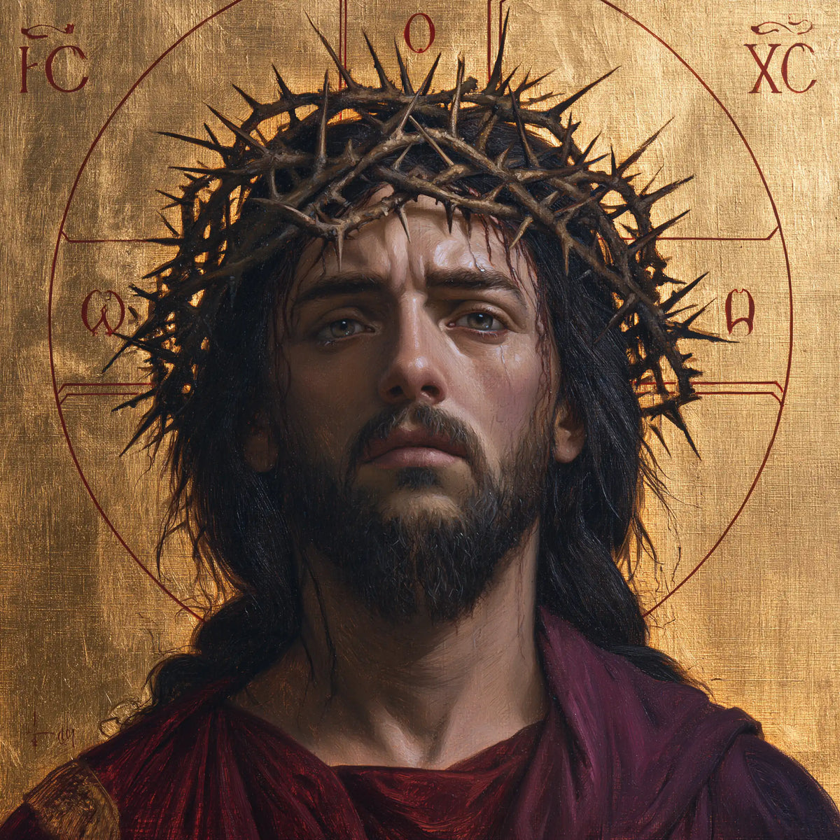 Jésus couronné d’épines — L’Appel dans l’ombre de l’or