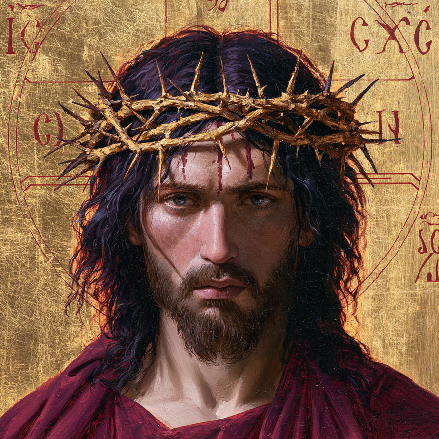 Jesus Crowned with Thorns - Contemporary Byzantine · Square n° 8