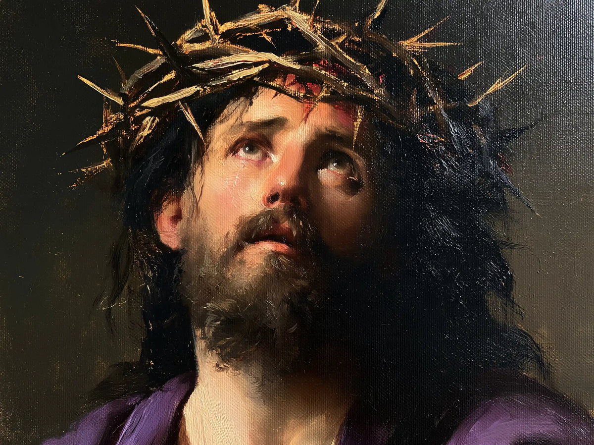 Jésus couronné d’épines — La Lumière cherchée entre les pointes