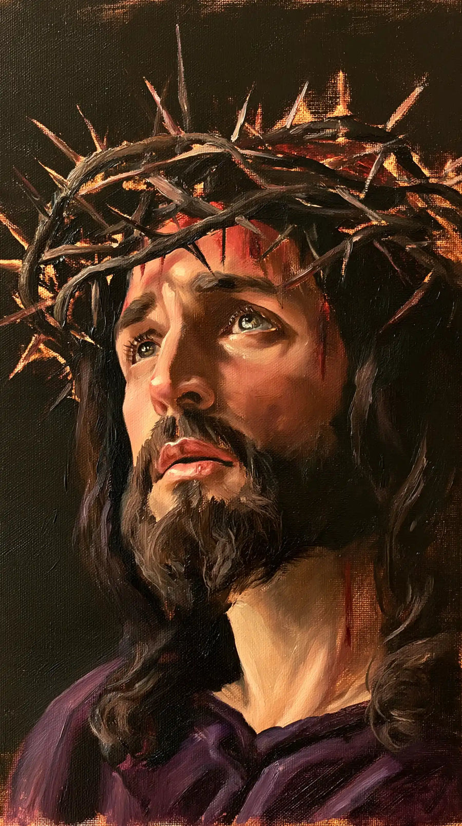 Jesus Crowned with Thorns - Contemporary Minimalism · Portrait n° 6