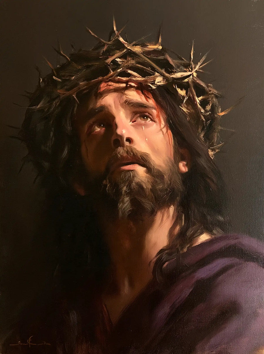 Jesus Crowned with Thorns - Contemporary Minimalism · Portrait n° 14