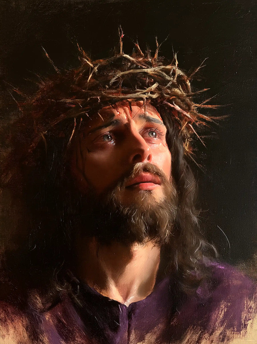 Jesus Crowned with Thorns - Contemporary Minimalism · Portrait n° 15