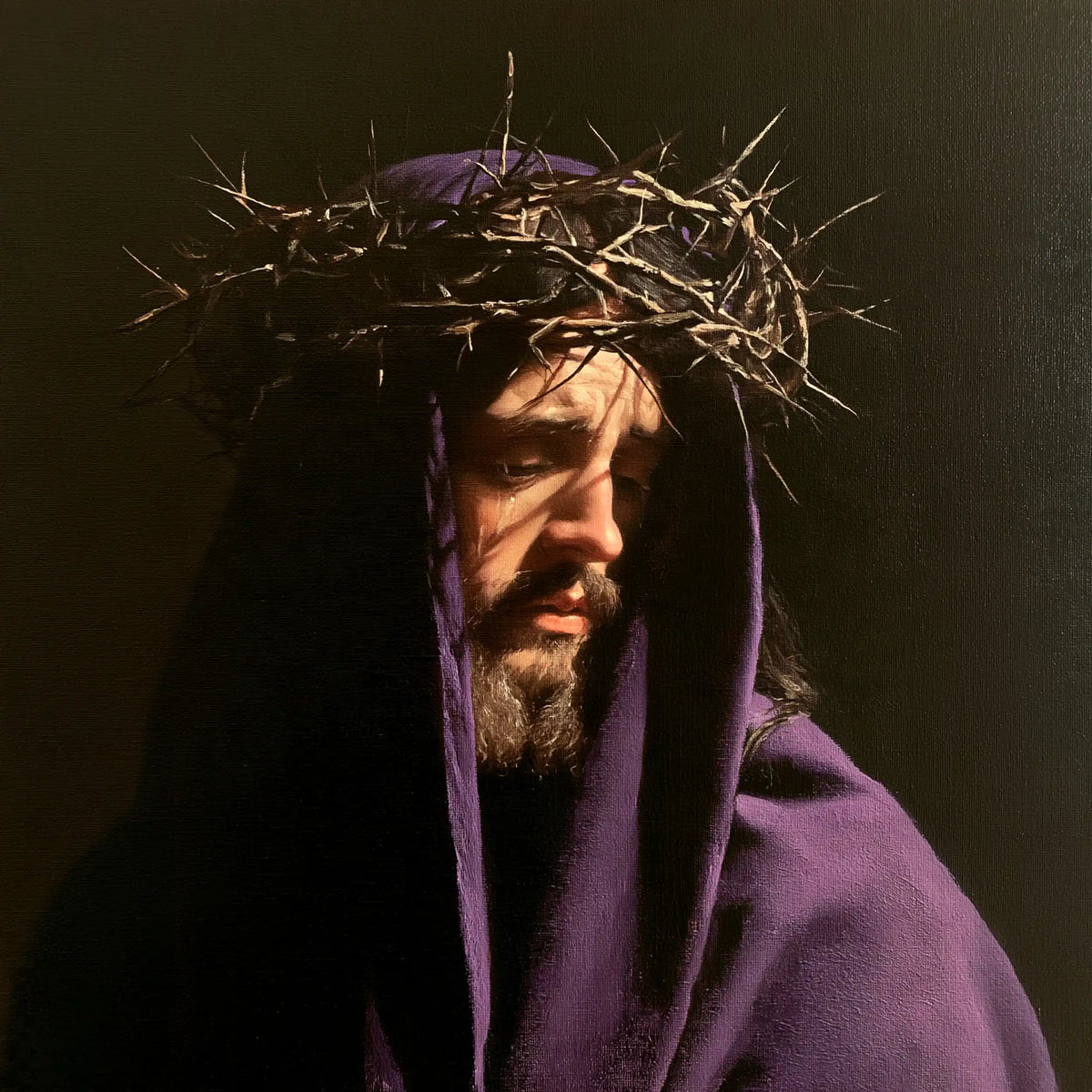 Jésus couronné d’épines — Le Visage enveloppé de pourpre