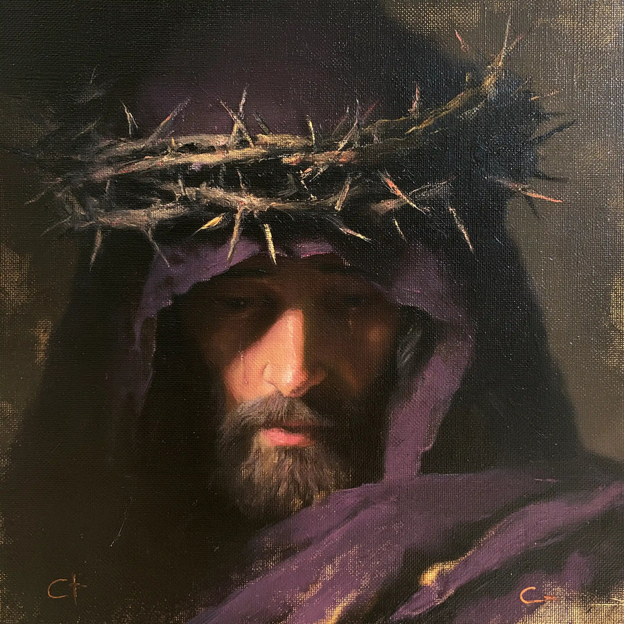 Jesus Crowned with Thorns - Contemporary Minimalism · Square n° 5