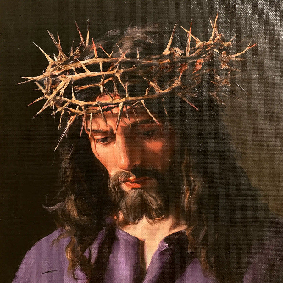 Jesus Crowned with Thorns - Contemporary Minimalism · Square n° 6