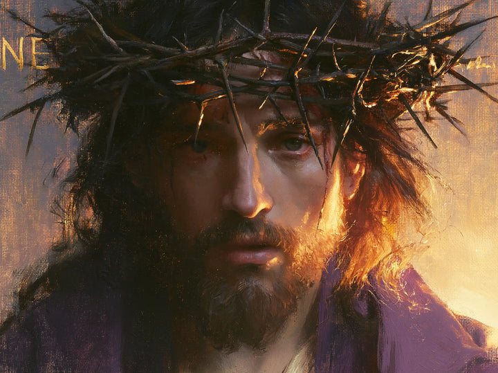 Jésus couronné d’épines — La Joue au premier feu du jour