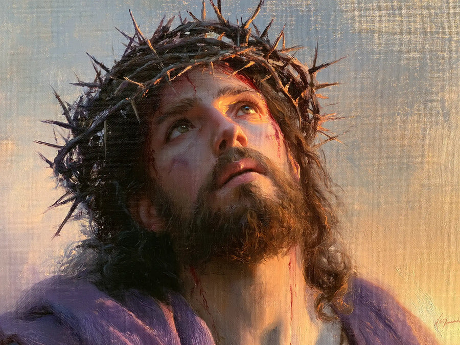 Jésus couronné d’épines — Le Regard dans le bleu de l’aube