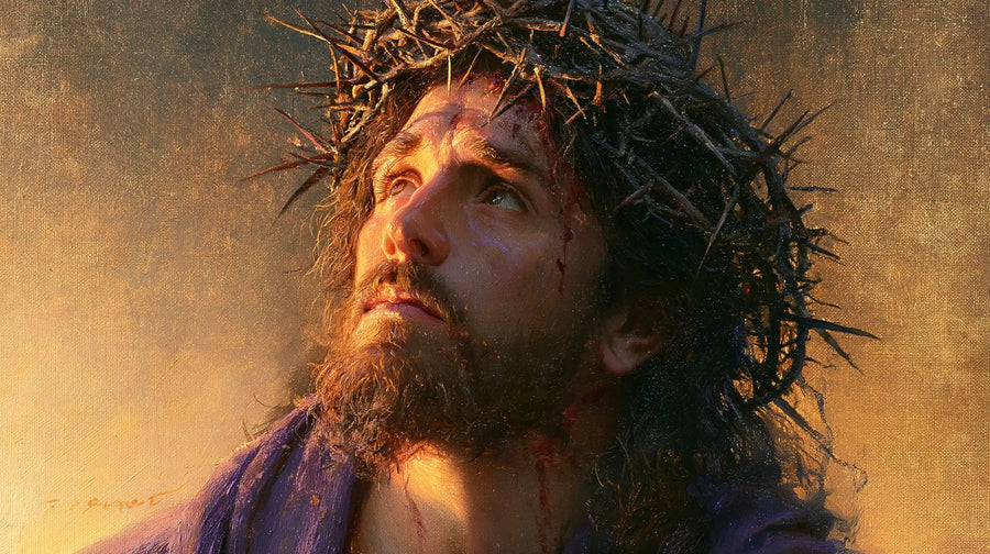 Jésus couronné d’épines — La Couronne au matin d’ambre