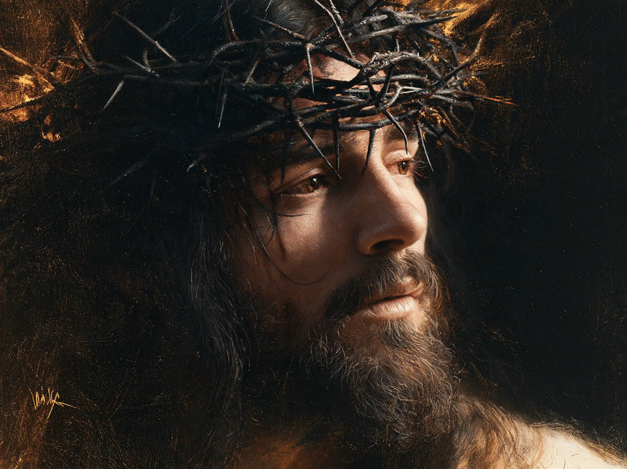 Jesus Crowned with Thorns - Jesus as Divine Light in Suffering · Landscape n° 1