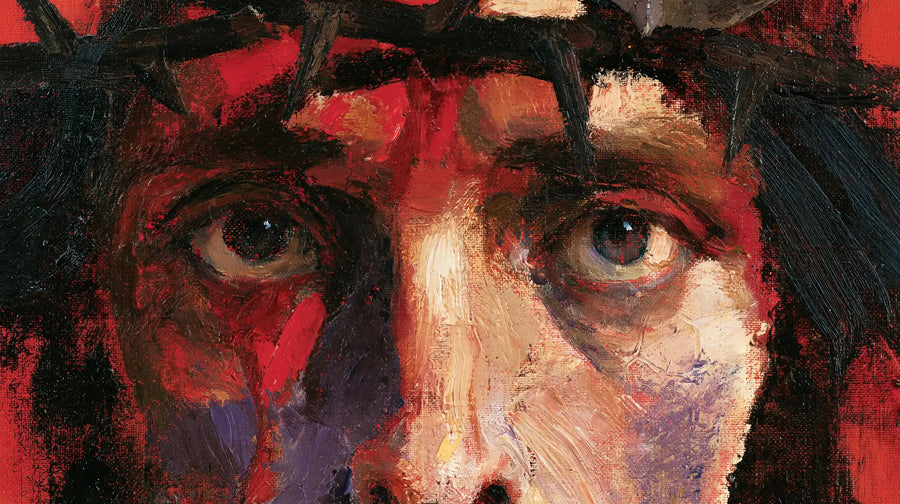Jésus couronné d’épines — Les Yeux dans la matière ardente