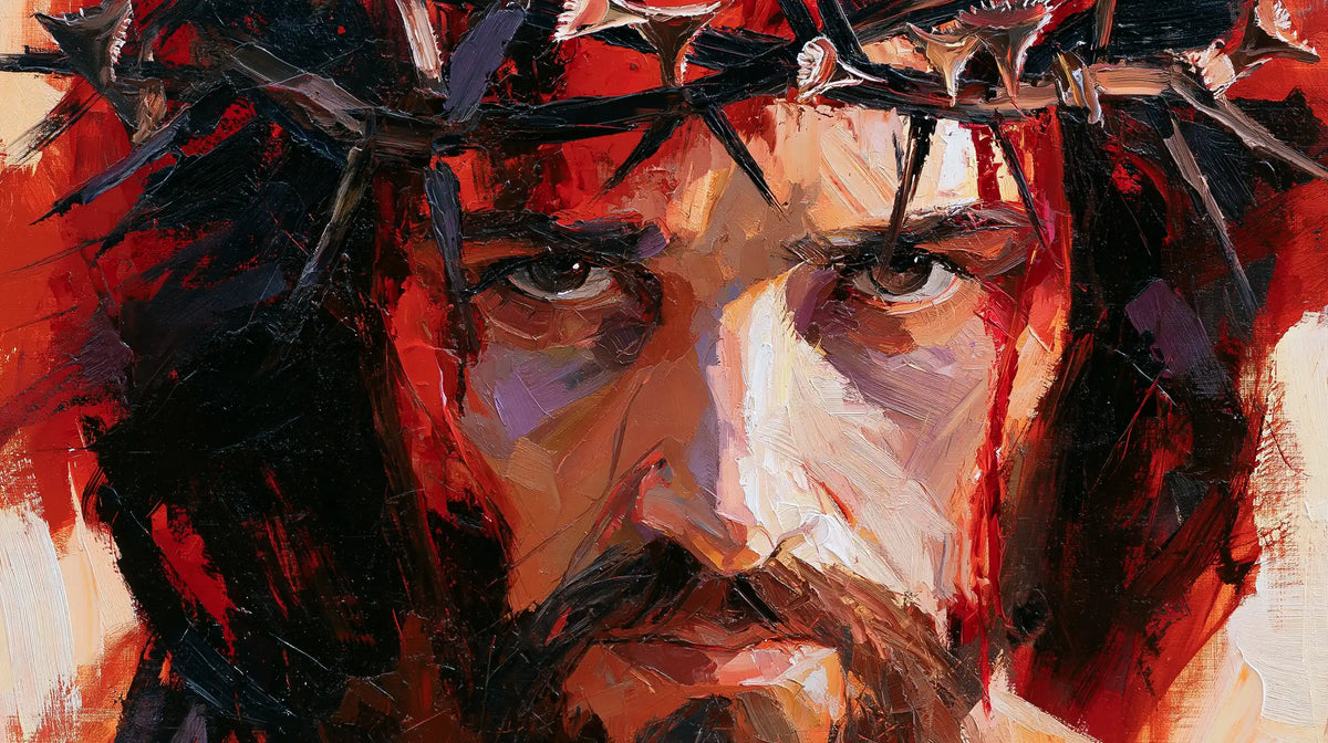 Jésus couronné d’épines — Le Front aux arêtes de lumière