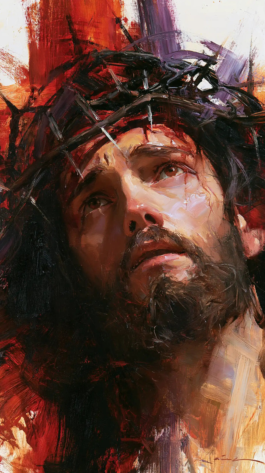 Jésus couronné d’épines — La Tendresse dans la déchirure claire