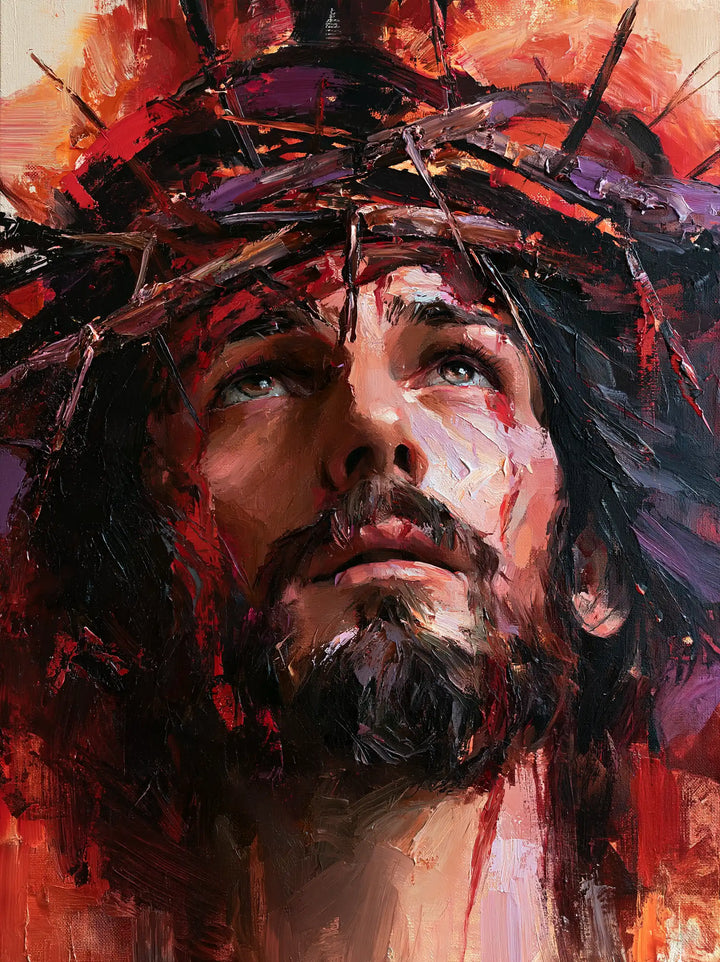 Jésus couronné d’épines — La Couronne dans le tumulte écarlate