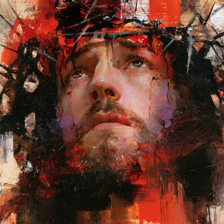 Jésus couronné d’épines — Le Ciel dans les yeux de couleur