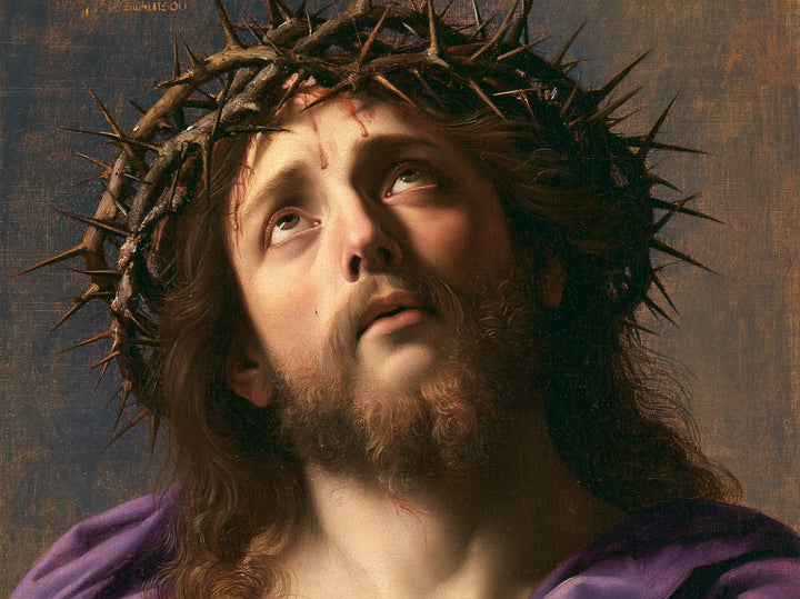 Jésus couronné d’épines — Le Regard dans la douceur de pierre