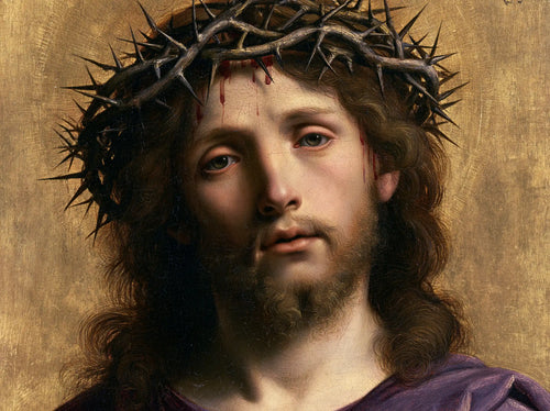 Jesus crowned with thorns in Florentine Renaissance style in Florentine Renaissance style, landscape Christian artwork no. 5