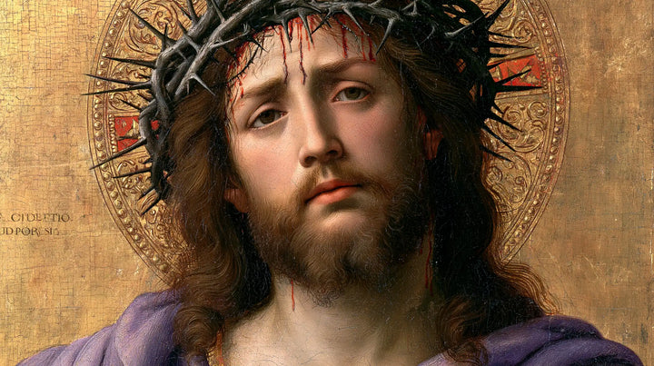 Jésus couronné d’épines — La Couronne devant le cercle ouvragé