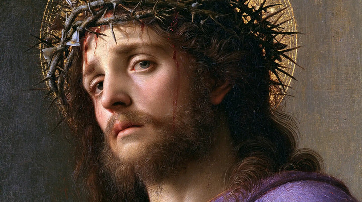 Jésus couronné d’épines — Le Regard au-dessus de l’épaule lilas