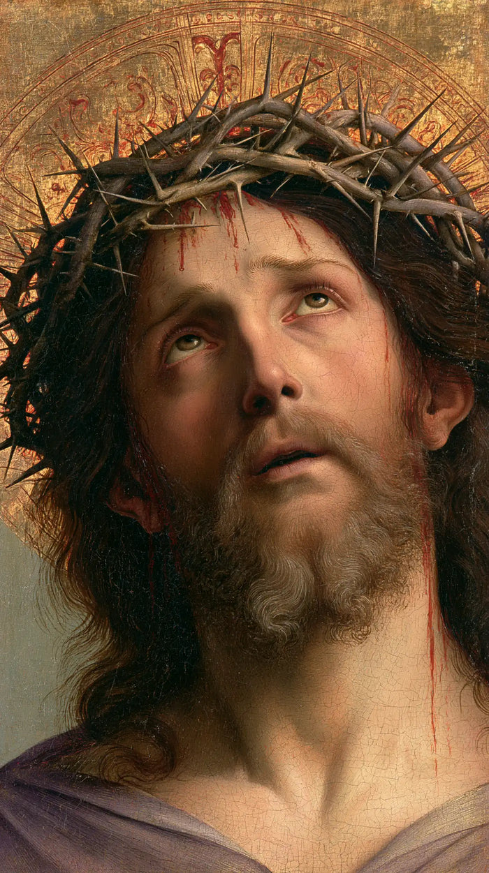 Jésus couronné d’épines — Le Ciel cherché au-dessus des boucles