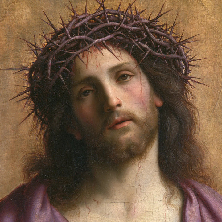 Jésus couronné d’épines — La Douce Inclinaison dans l’ocre