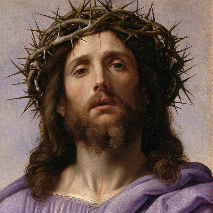 Jésus couronné d’épines — Les Lèvres entrouvertes dans la clarté lilas