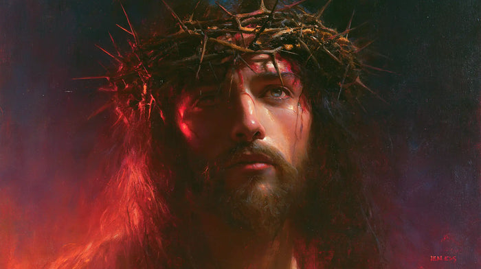 Jésus couronné d’épines — L’Œil clair au bord de la braise