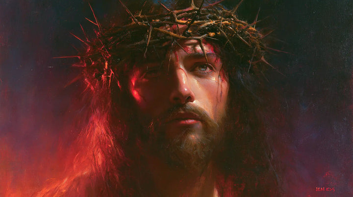 Jésus couronné d’épines — L’Œil clair au bord de la braise