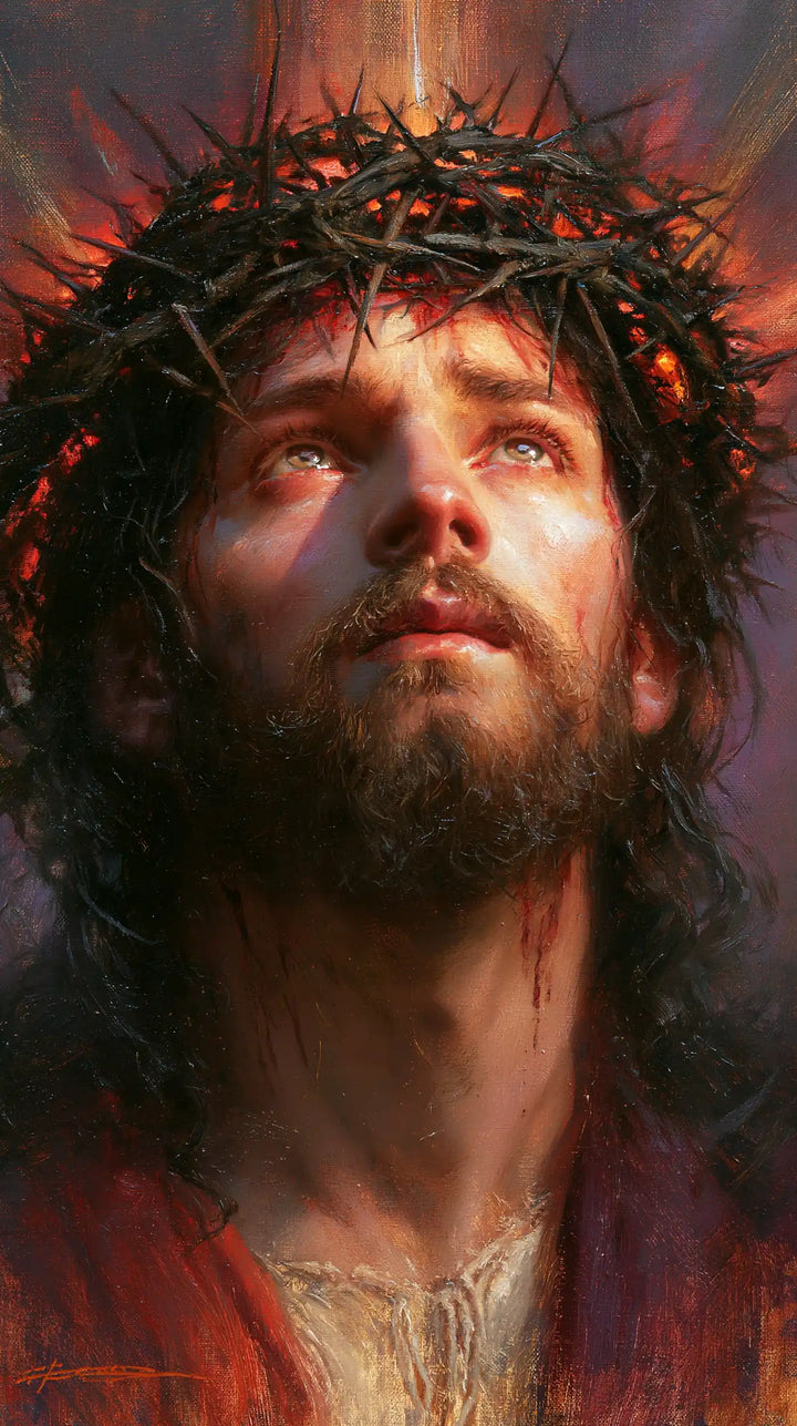 Jésus couronné d’épines — La Couronne au matin de braise