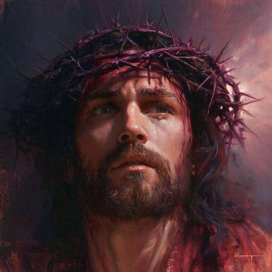 Jesus Crowned with Thorns - Hidden Glory in Suffering · Square n° 6