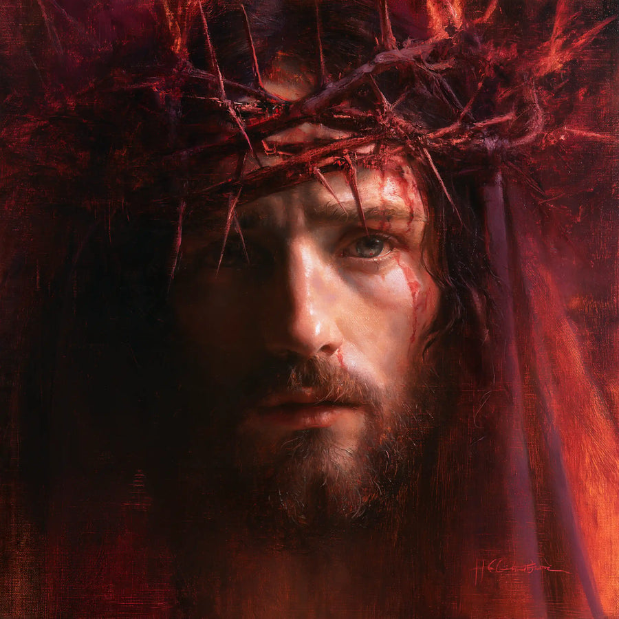 Jesus Crowned with Thorns - Hidden Glory in Suffering · Square n° 7