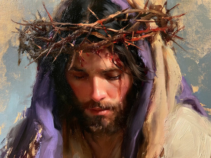 Jésus couronné d’épines — Le Voile d’ivoire du recueillement