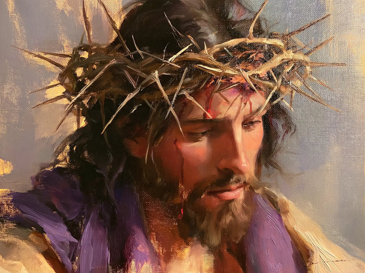 Jésus couronné d’épines — Les Ronces de paille sous le jour doux