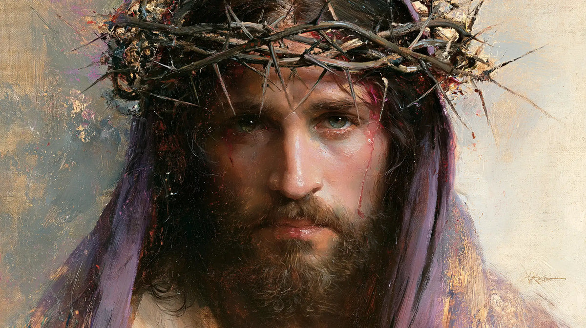 Jésus couronné d’épines — La Couronne noueuse dans le jour pâle